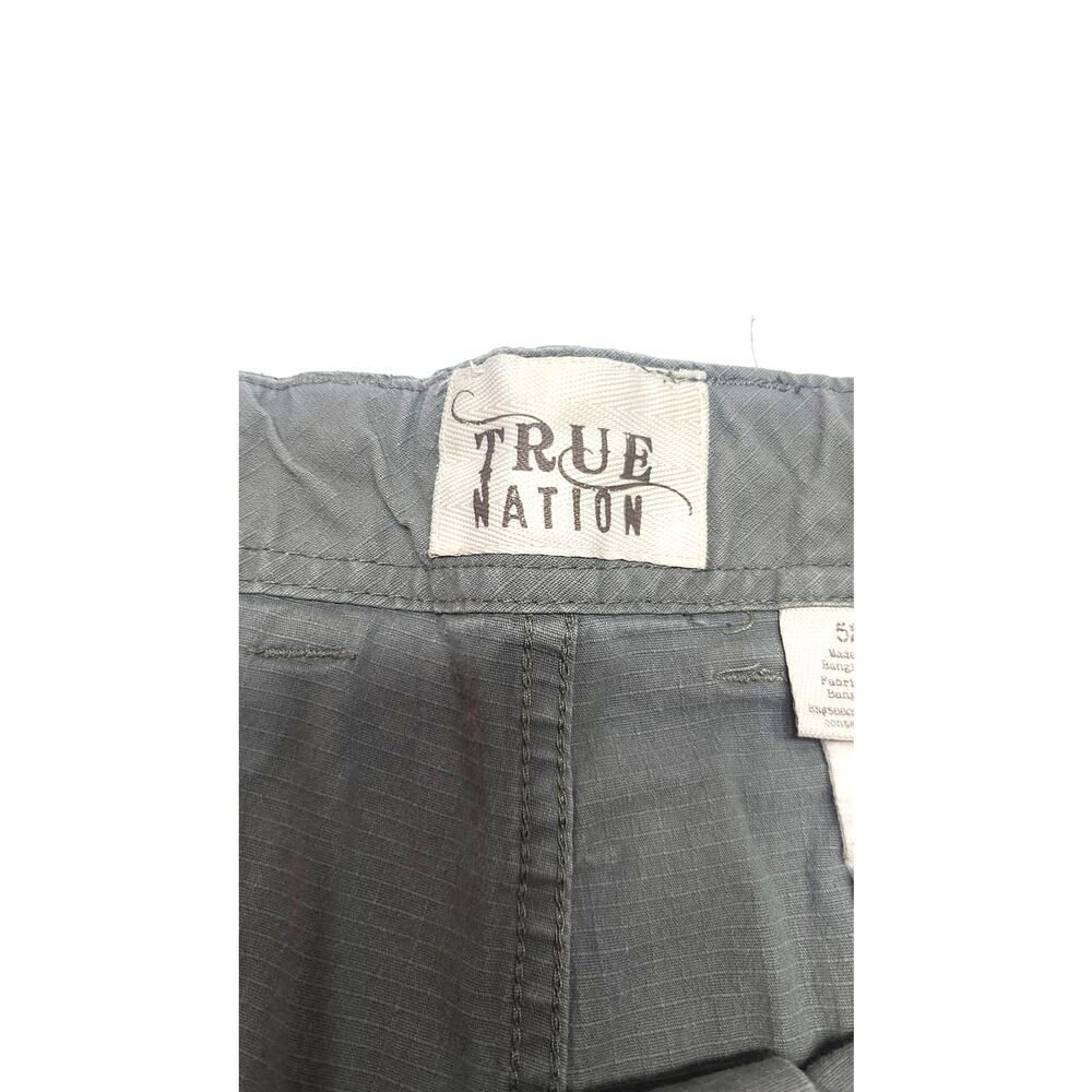 True nation men's cotton cargo shorts size 52 green - Picture 2 of 9